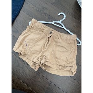 Tan cargo shorts